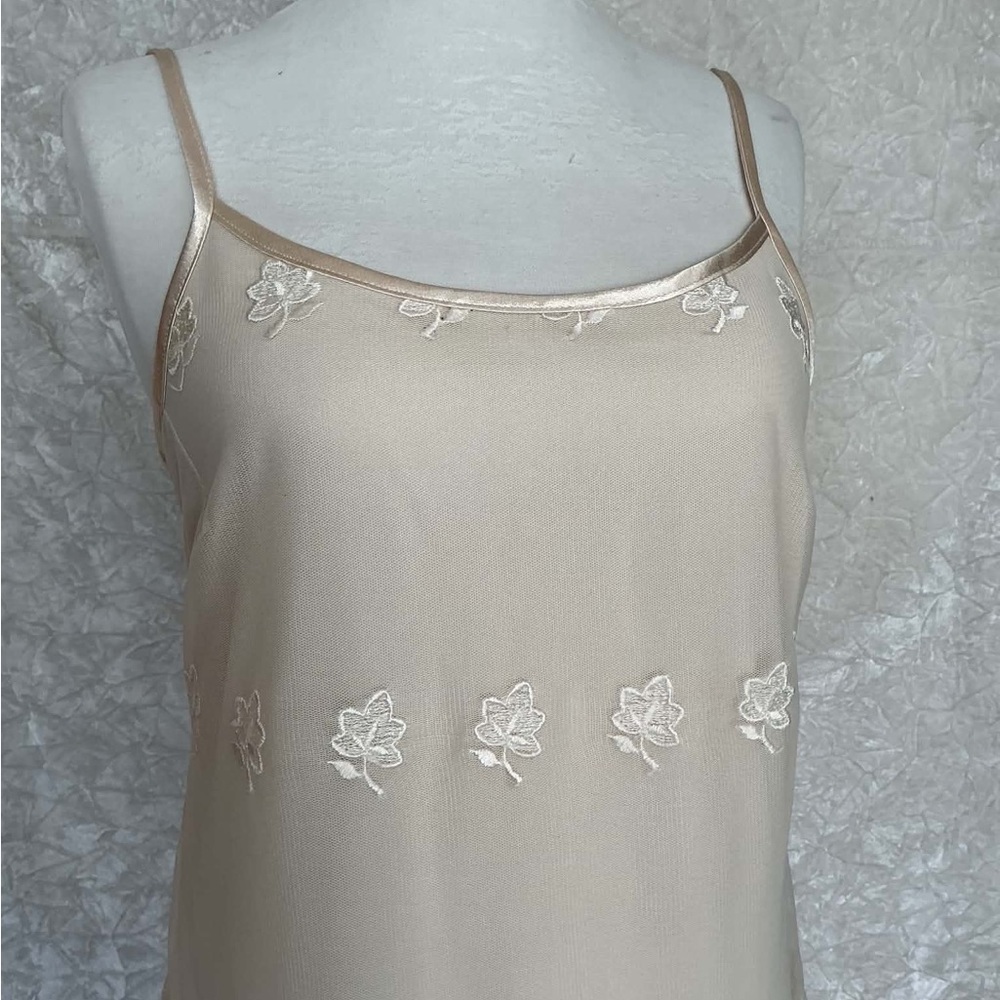 Vintage Elena Collection Embroiderer Slip Dress OOAK Handmade Floral Brooch Set - Picture 9 of 9